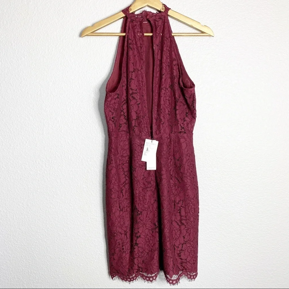 BB Dakota- NWT Cara High Neck Lace Cocktail Dress - Picture 5 of 8